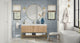 Bahia Bath Vanity, Oak, 60", Brushed Gold Hardware, Single, Freestanding