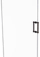 Contemporary 8" Grooved Accent Back to Back Shower Door Pull, Venetian Bronze