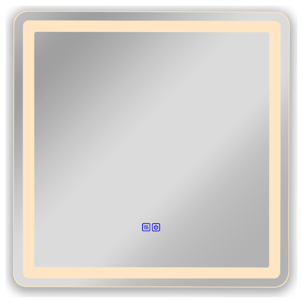 CHLOE Lighting SPECULO Back Lit LED Mirror 4000K, Warm White, 24"