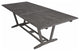 Distressed Gray Extendable Dining Table