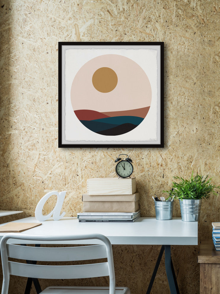 "Moon Hills" Framed Painting Print, 24x24
