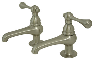 Kingston Brass Basin Faucet With Lever Handle, Brushed Nickel