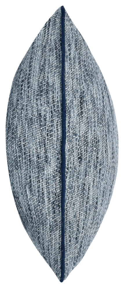 Sharma Cotton Blend Throw Pillow by Kosas Home, Denim Blue, 22x22