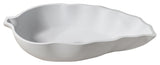 Polystone Leaf Vessel Bathroom Sink, Glossy White, No Faucet