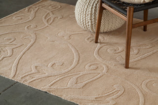 Jaipur Transitional Area Rug, Beige, 5'x7'