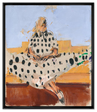 Polka Dot Fine Art Print, Black, 35"x30"