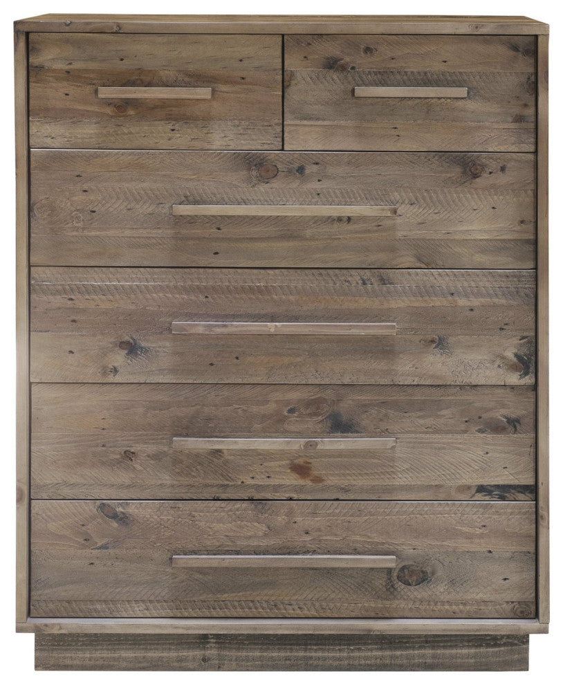 Nevada 6 Drawer Chest - Dark Driftwood