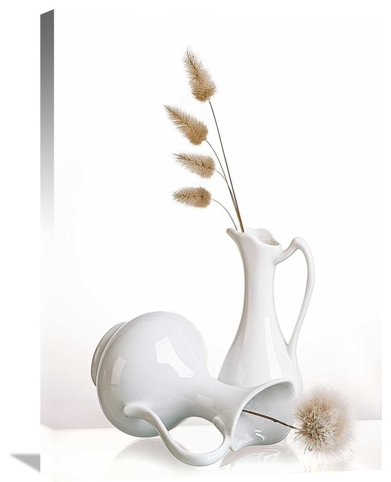 "White" Stretched Canvas Giclee by Aida Ianeva, 22x30"