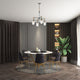 4-Light Gold and Vintage Silver Finish Chandelier