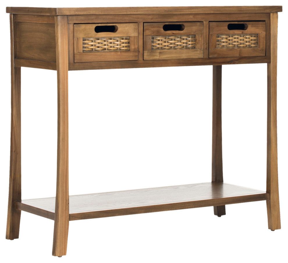 Safavieh Autumn 3-Drawer Console Table, Oak