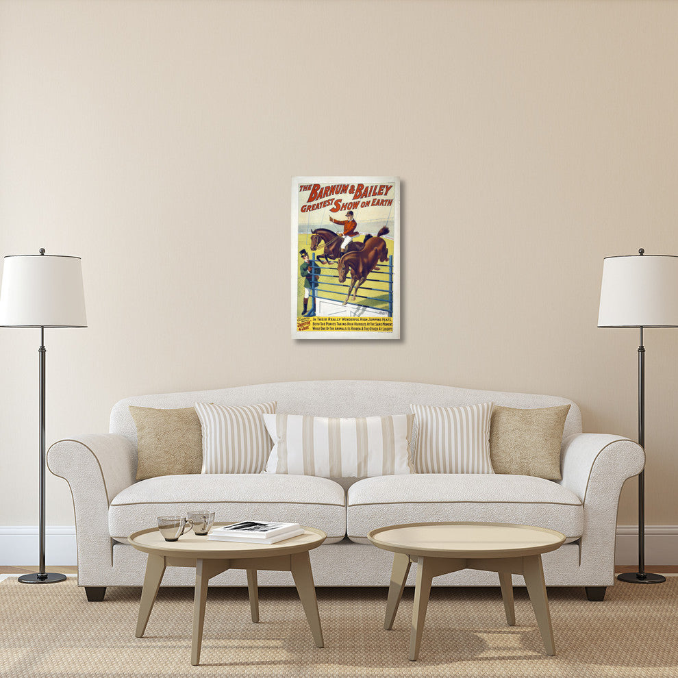 The Celebrated Ponies Jupite and Joie, 24x36