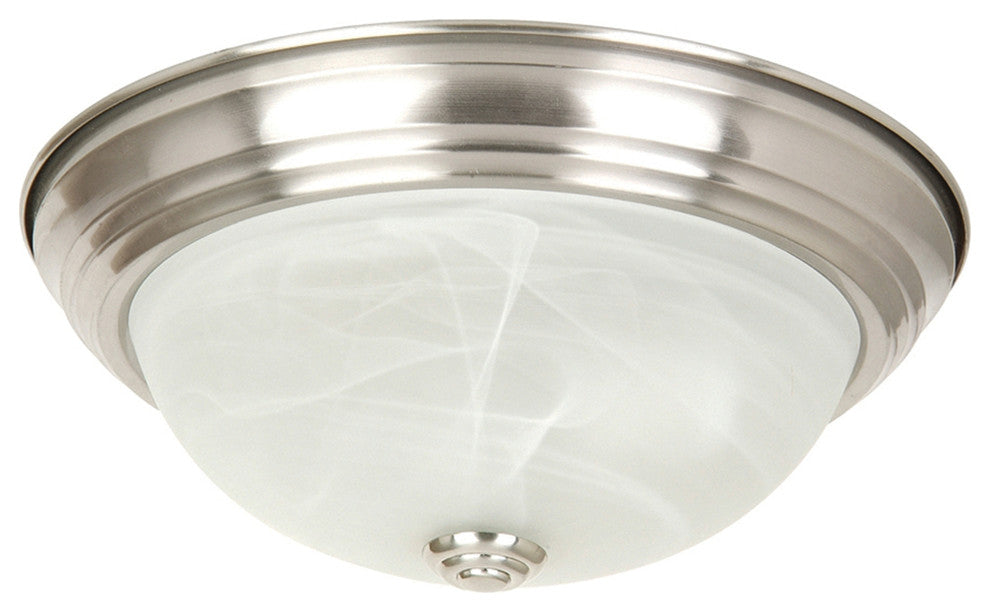 Yosemite Home Decor Flushmount 11" Incandescent, Satin Nickel, JK101-11SN