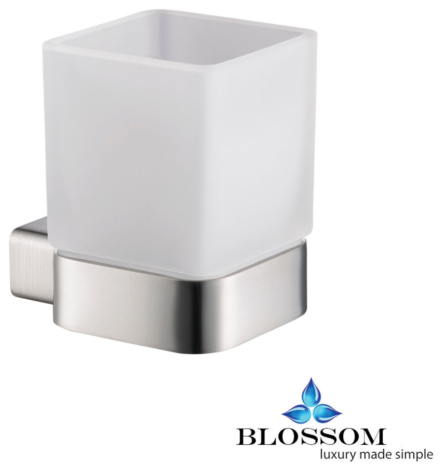 Blossom Toothbrush Holder, Brushed Nickel