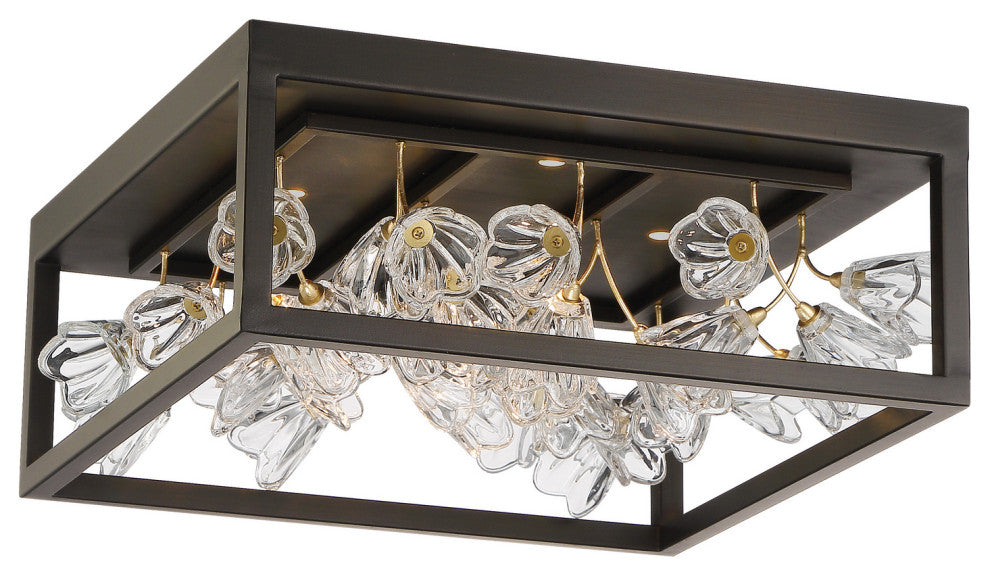 Minka Metropolitan, N7964-730-L, Maison Des Fleurs, LED Flush Mount