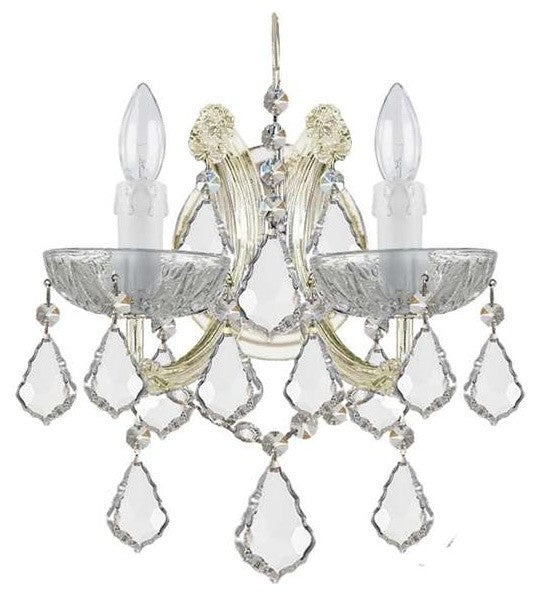 Crystorama Maria Theresa Wall Mount, Hand Cut Crystal