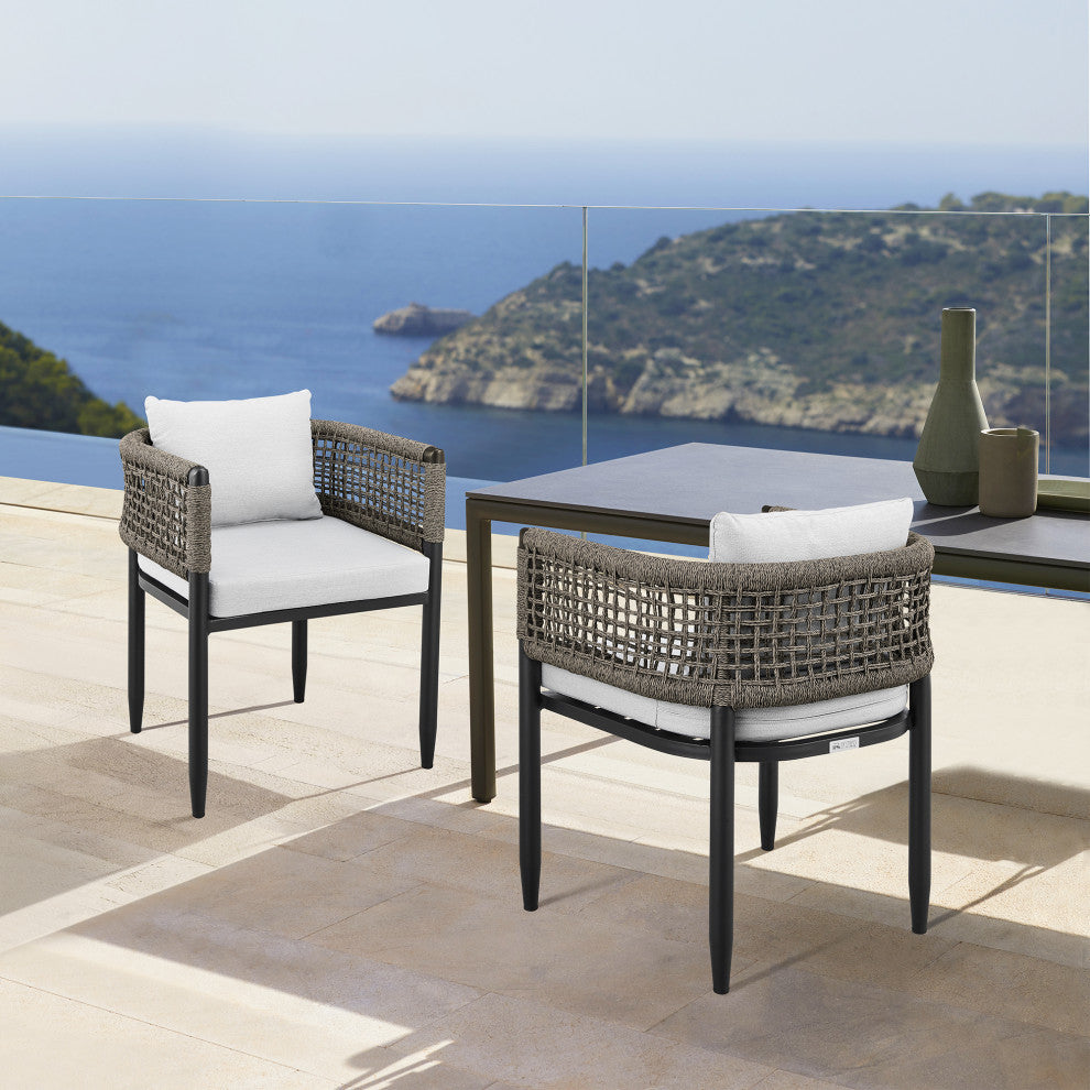 Felicia Outdoor Patio Dining Table, Aluminum