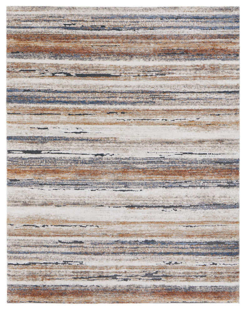 Odera R39MQ Modern/Global Rug, Ivory/Multi, 10'x14'