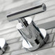 Kingston Brass KS8121CML 2-Handle 8" Wall Mount Bathroom Faucet, Polished Chrome