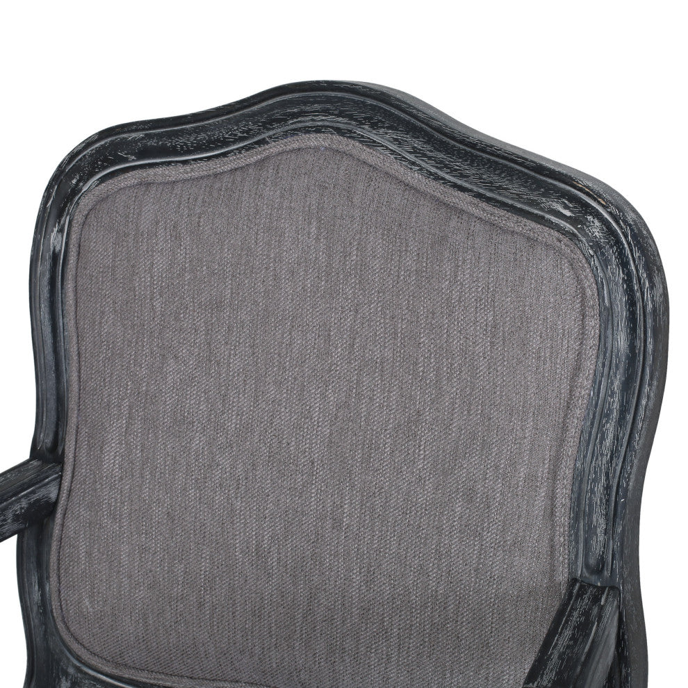 Bonview Fabric Upholstered Wood Expandable 7-Piece Dining Set, Gray