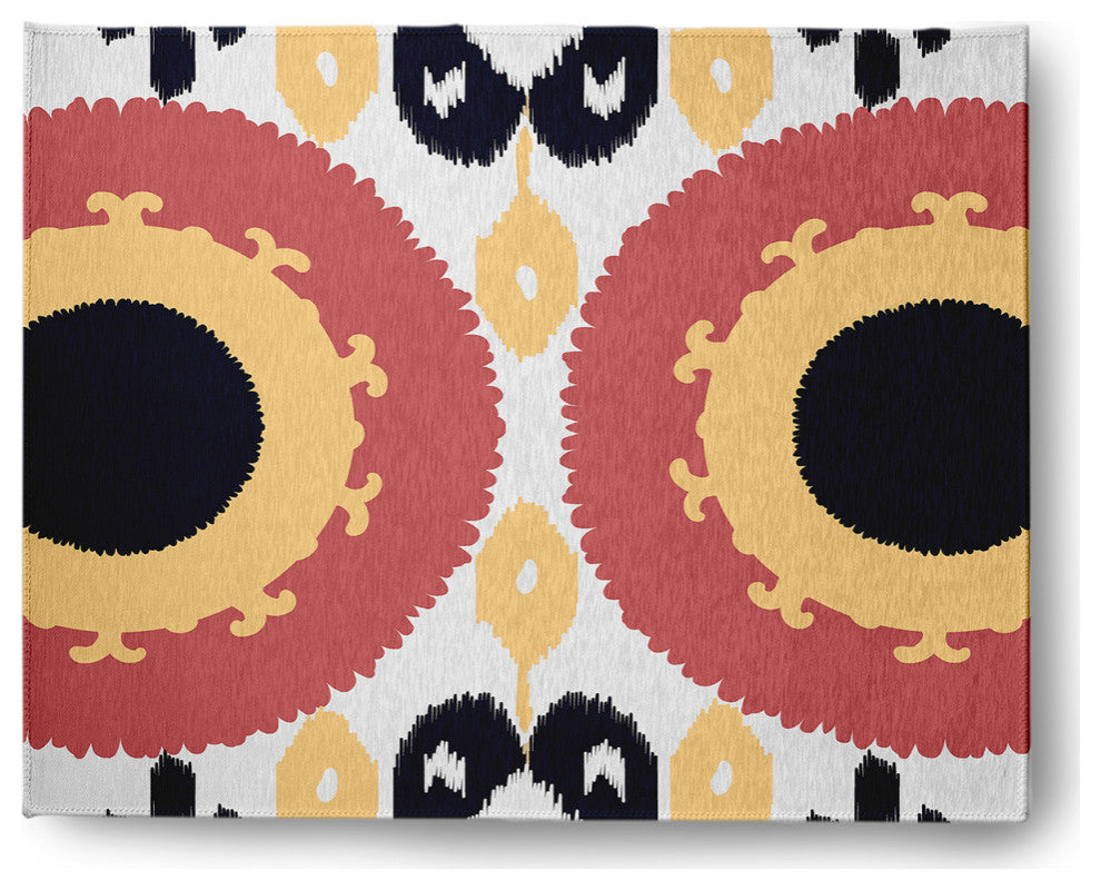 Boho Chenille Rug, Yellow, 8'x10'