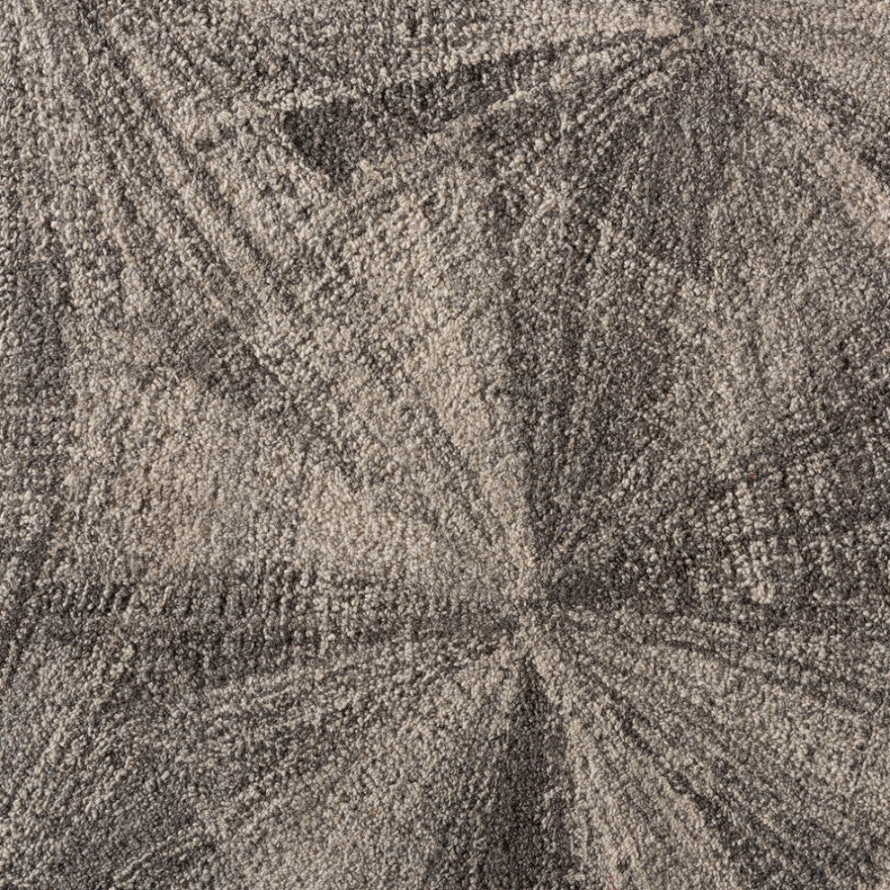 Modern and Contemporary Grey Hand-tufted Wool Area Rug