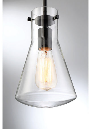 1-Light Pendant, Matte Black