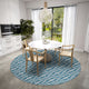 Indoor/Outdoor Sedona SN6 Indigo Machine Washable 10' x 10' Round Rug