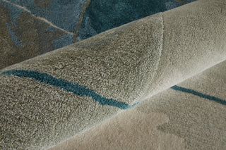 Ramiro R8885 Transitional/Industrial/Casual Rug, Blue/Green, 8'x10'