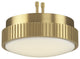 Kute Ceiling Fan Knurled CCT Select LED Light Kit Satin Brass