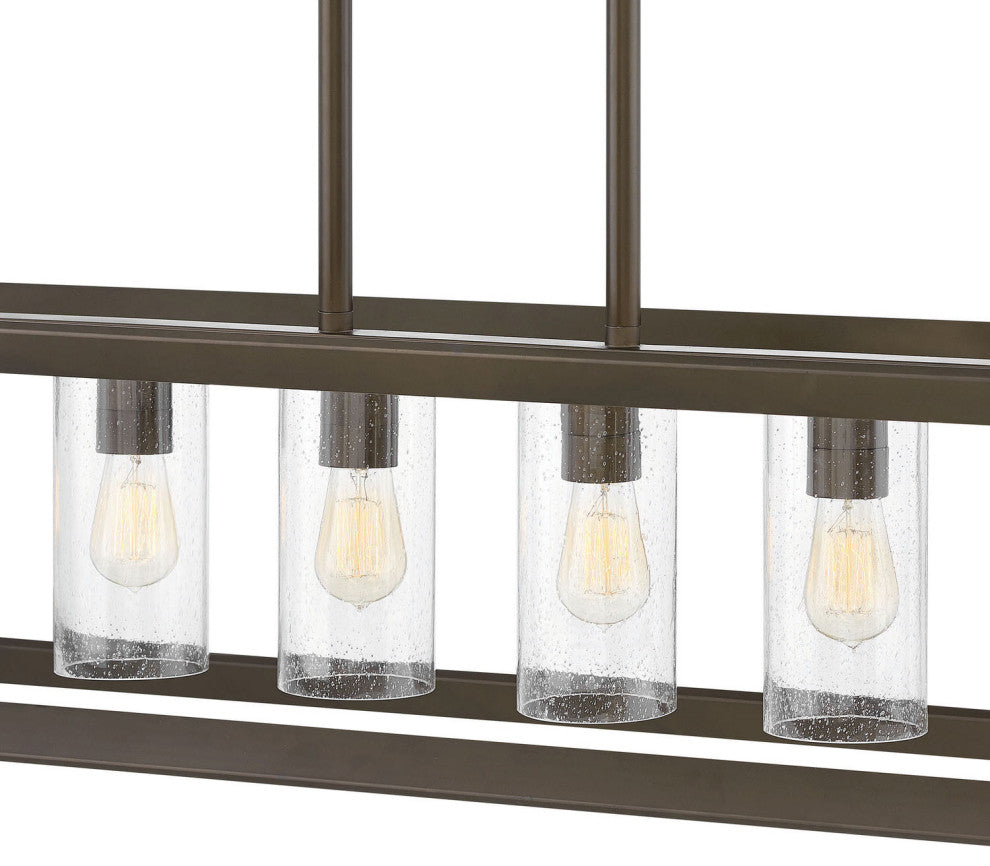 Hinkley Rhodes Medium Six Light Linear, Warm Bronze