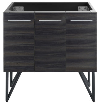 Annecy 36" Bathroom Vanity, Black Walnut, Cabinet Only