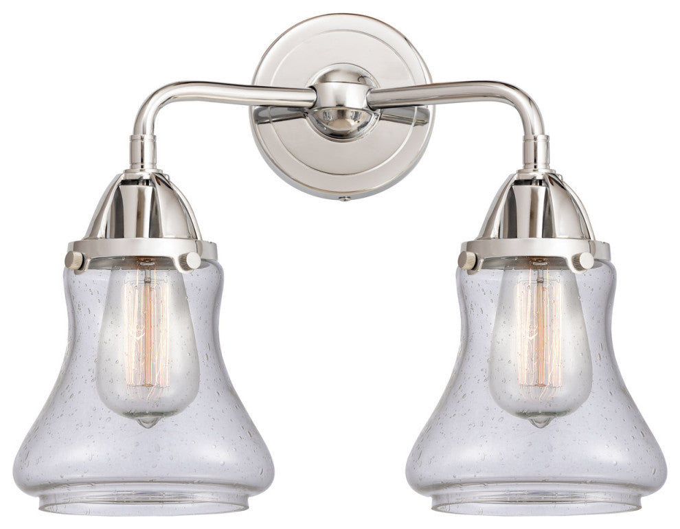 288-2W-PC-G194 Bellmont 2 Light 14" Bath Vanity Light, Polished Chrome