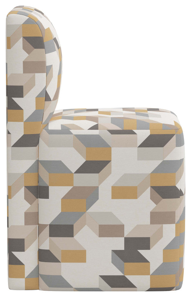 Dining Chair, Gio Cube Warm Gray Oga