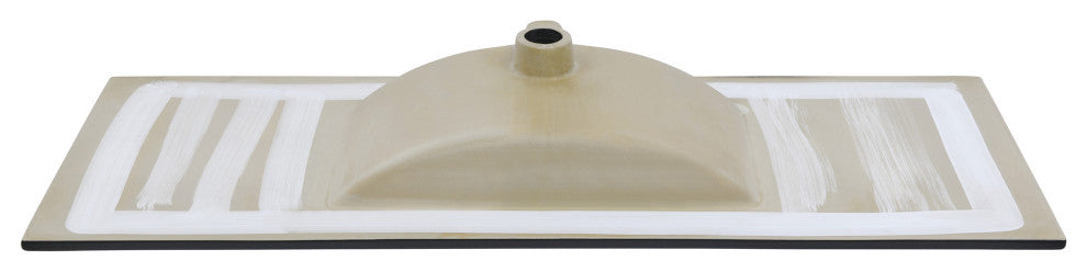 48" Ceramic Vanity Sink Top, Matte Black