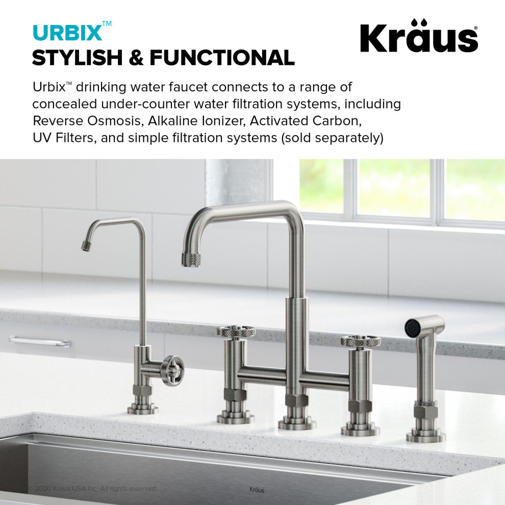 Urbix Drinking Water Dispenser Beverage Kitchen Faucet, SF Stainless Steel