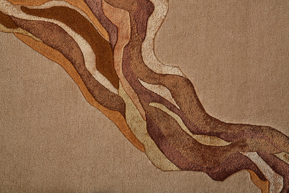 Weave & Wander Arwyn Modern Wool Rug, 8'x10'