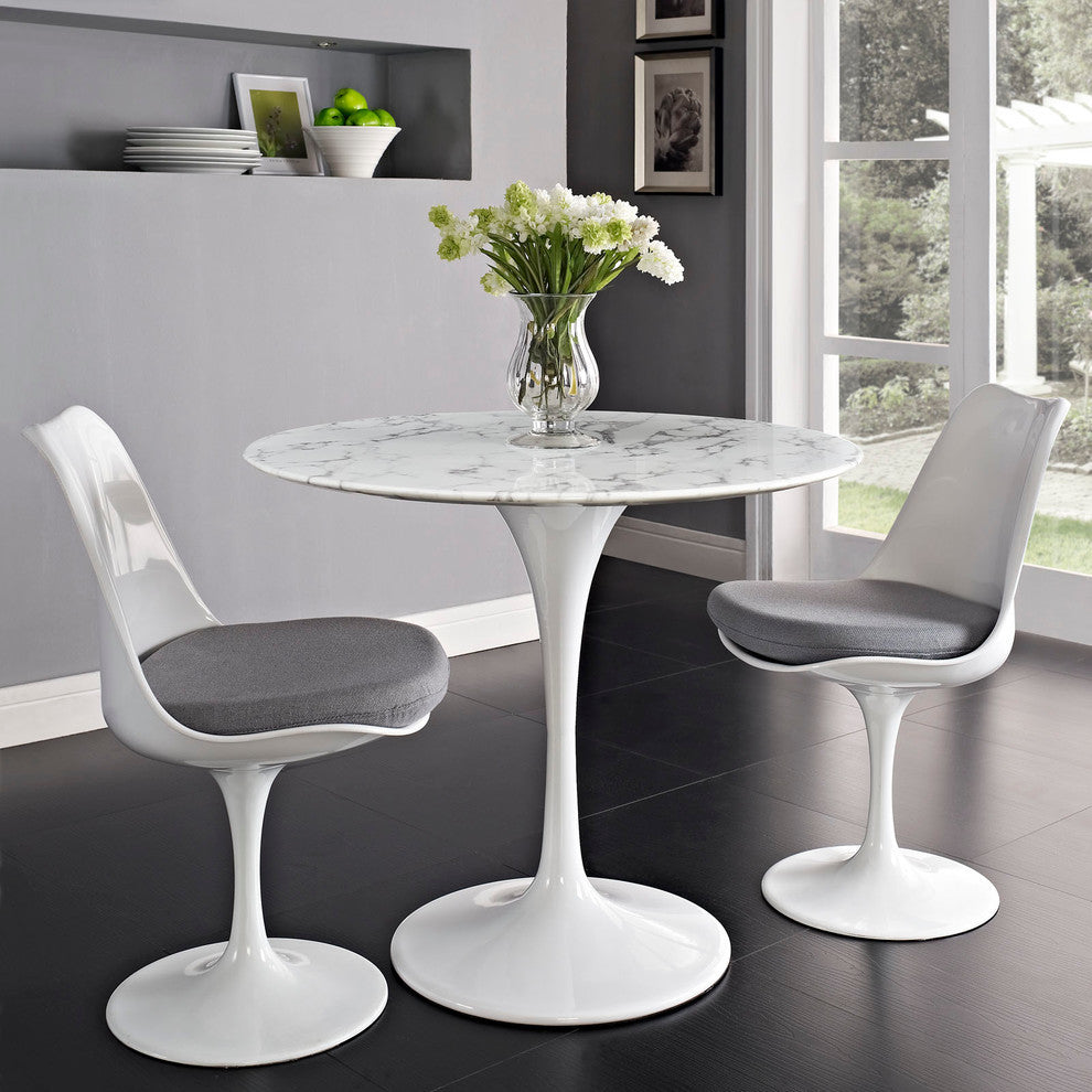 Modern Contemporary Kitchen 36" Dining Table White