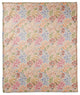 Wild Flower Floral on Pink 50x60 Coral Fleece Blanket