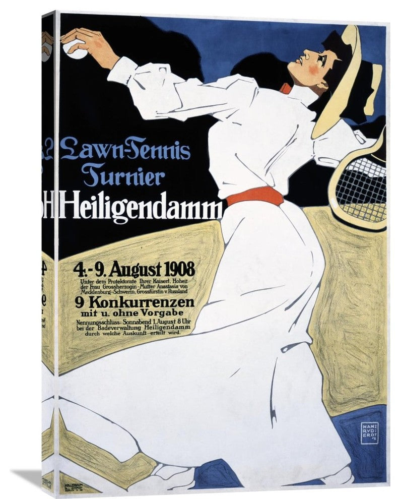 "Lawn Tennis Tunier" Artwork, 21"x30"