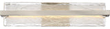 Quoizel PCGL8522 Glacial 1 Light 22" Bathroom Vanity Light - Brushed Nickel