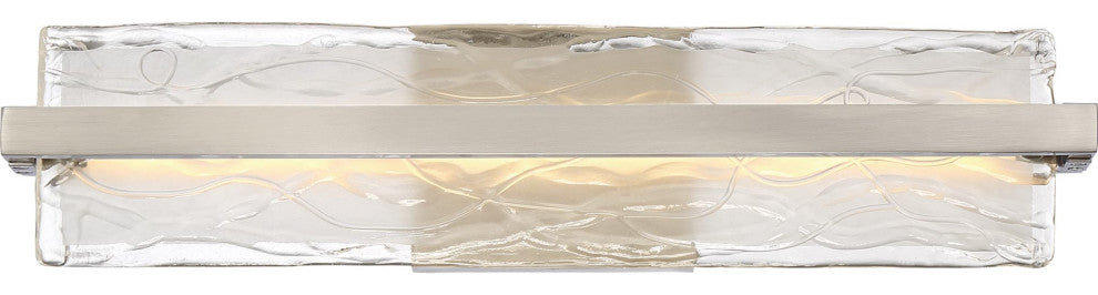 Quoizel PCGL8522 Glacial 1 Light 22" Bathroom Vanity Light - Brushed Nickel