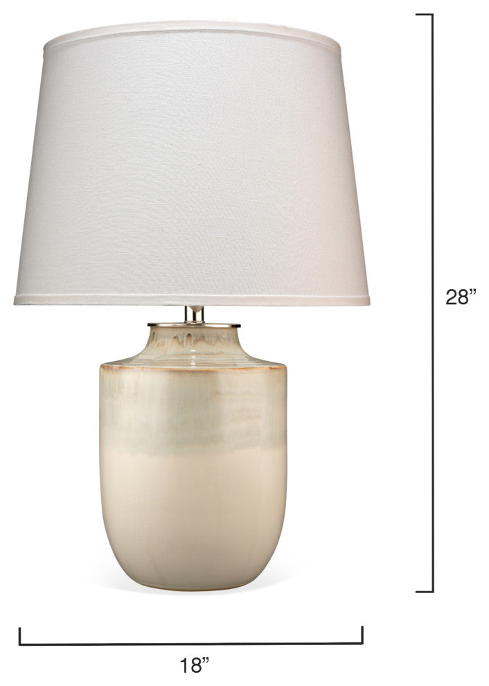 Lagoon Ceramic Table Lamp with Linen Shade