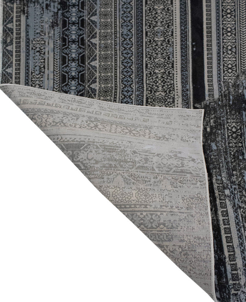 Noori Rug Lagoon Janeen Charcoal/Beige Runner