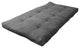 Blazing Needles Vitality 6" Microsuede Twin Futon Mattress, Steel Grey