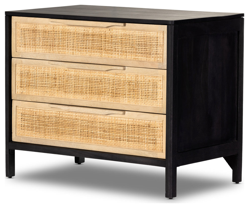 Sydney Large Nightstand-Black Wash