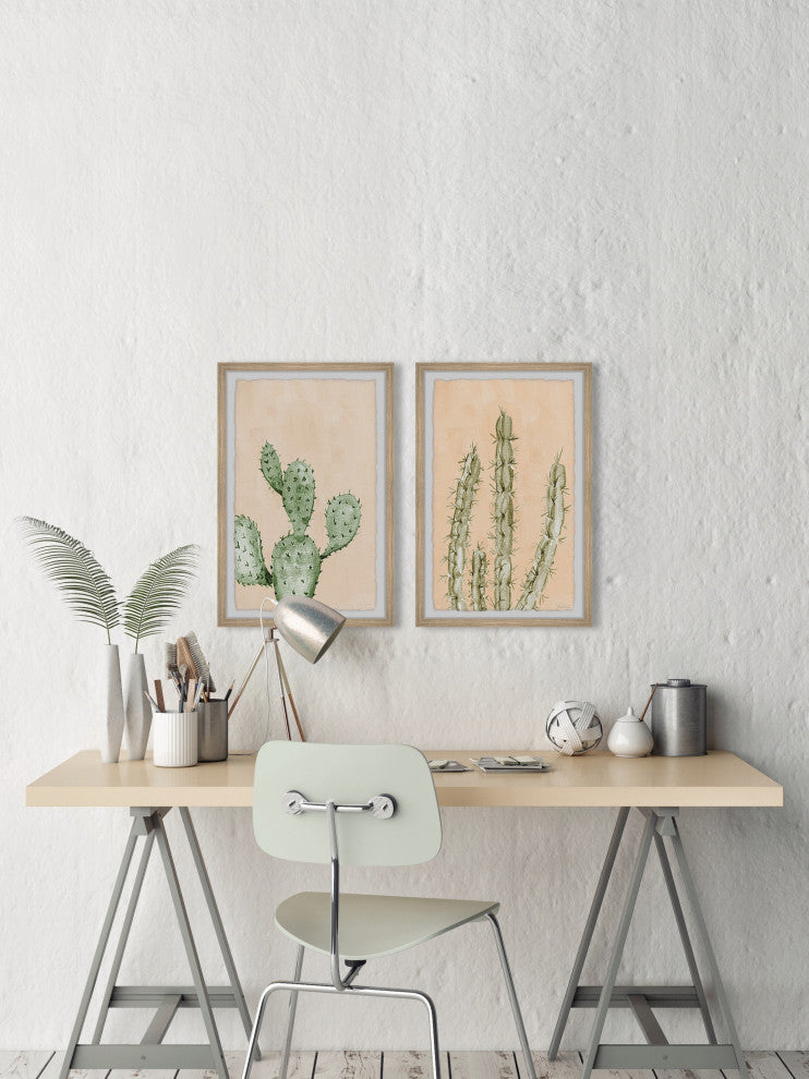 Be Like a Cactus Diptych, 2-Piece Set, 20x30 Panels