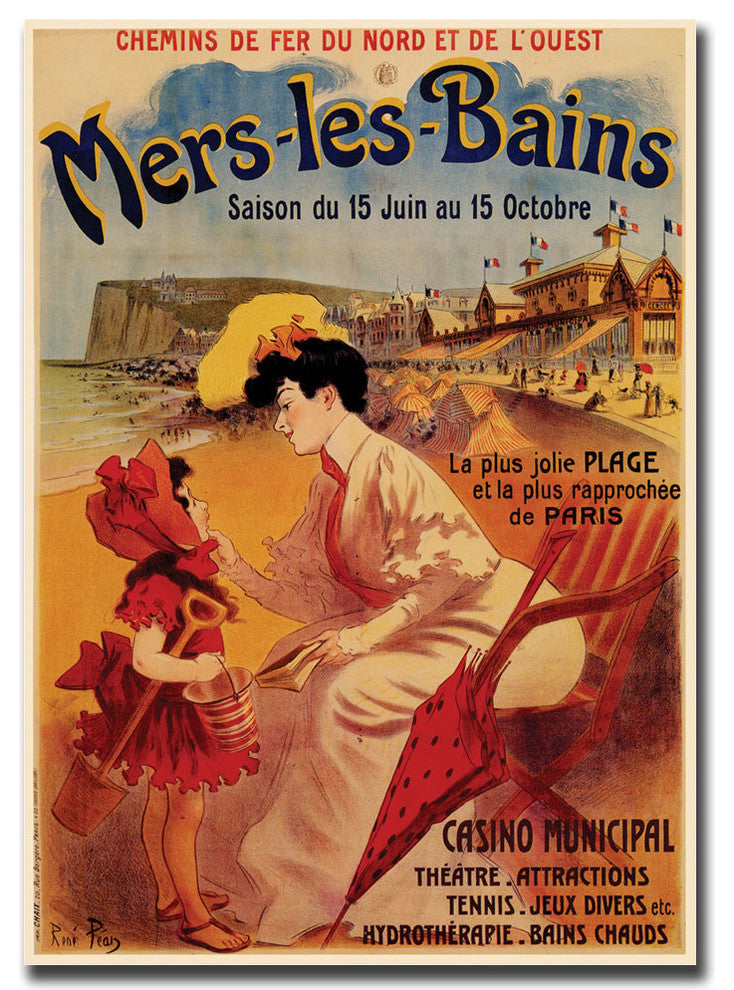 ''Mers les Bains'' Canvas Art