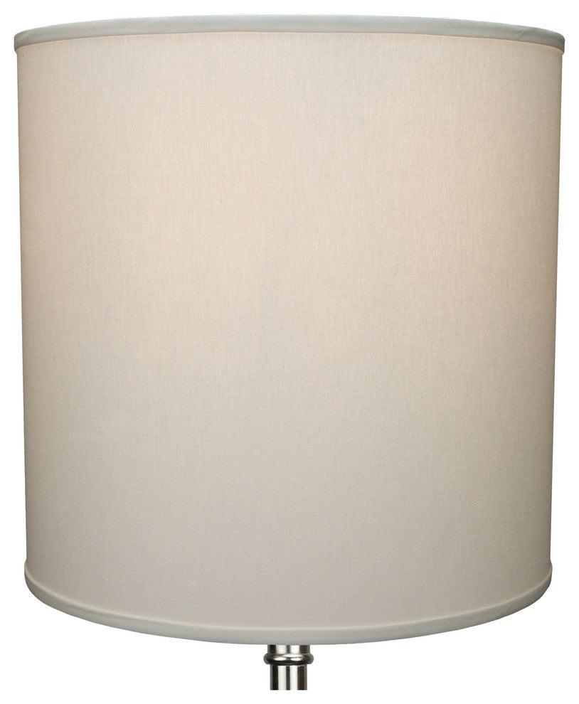 Fenchel Shades, 18"x18"x18"Spider Attachment Drum Lamp Shade, Linen Cream