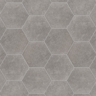 Traffic Hex Grey Porcelain Floor and Wall Tile