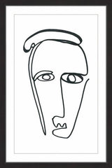 "Crooked" Framed Painting Print, 16"x24"